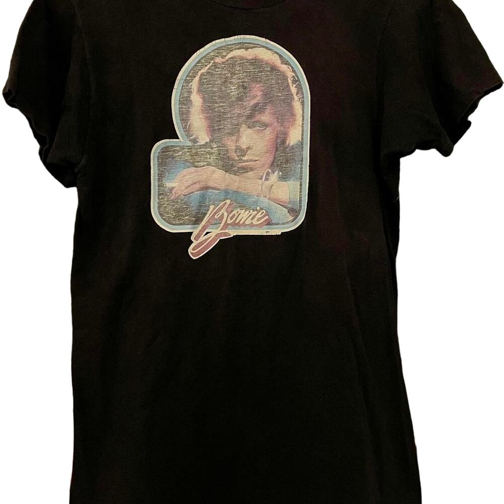 Vintage 70s David Bowie Single Stitch Shirt Adult Small